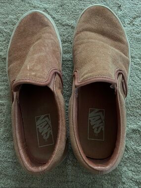 Vans Slip-On Suede Sneakers in Dusty Rose men 6.5/ women 8